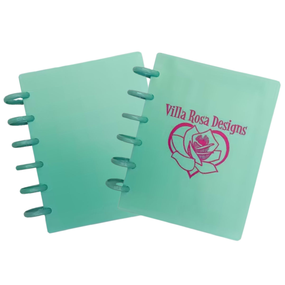Teal Discbound Pattern Storage Binder by Villa Rosa
