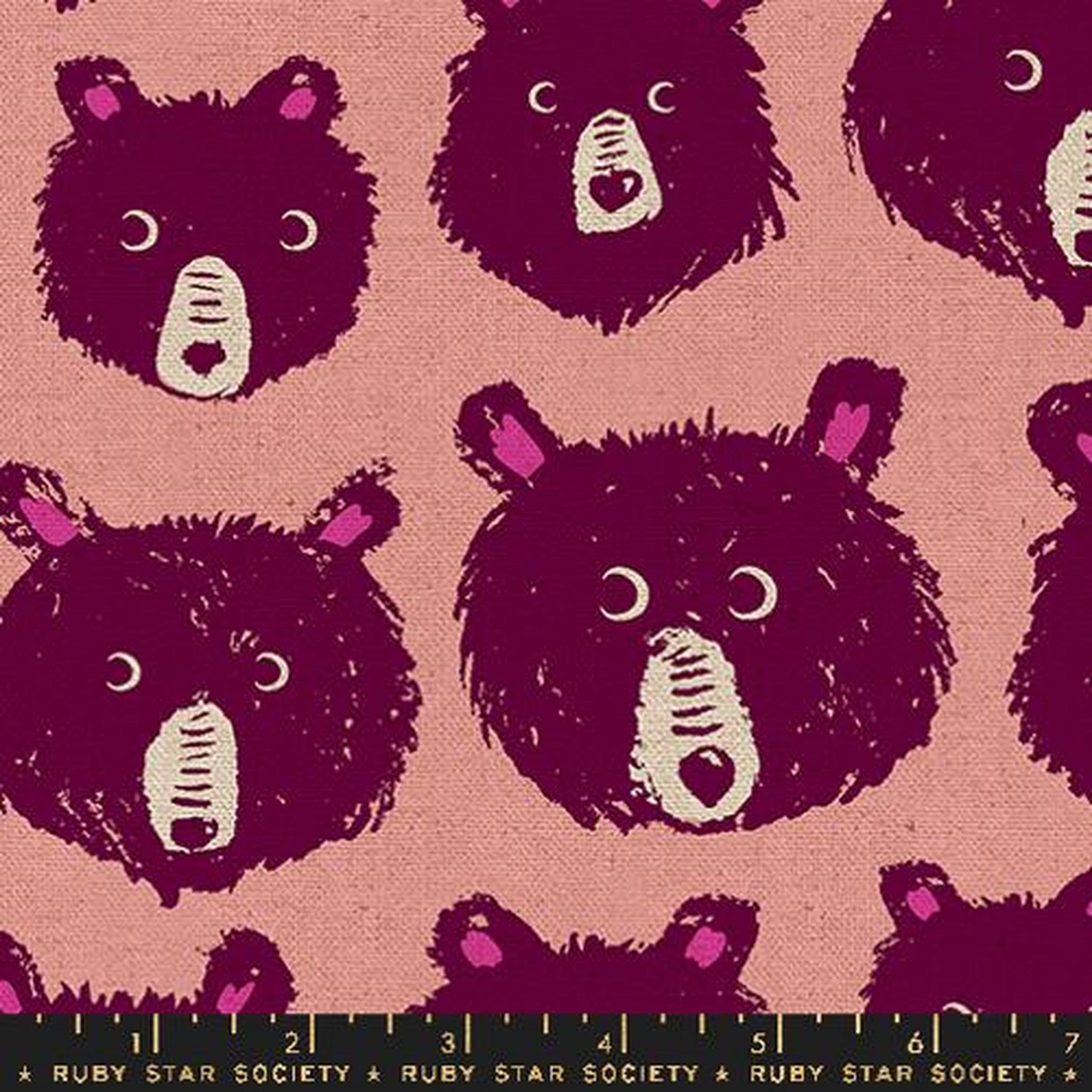 Teddy and the Bears by Sarah Watts - Canvas Bears: Peach Fizz