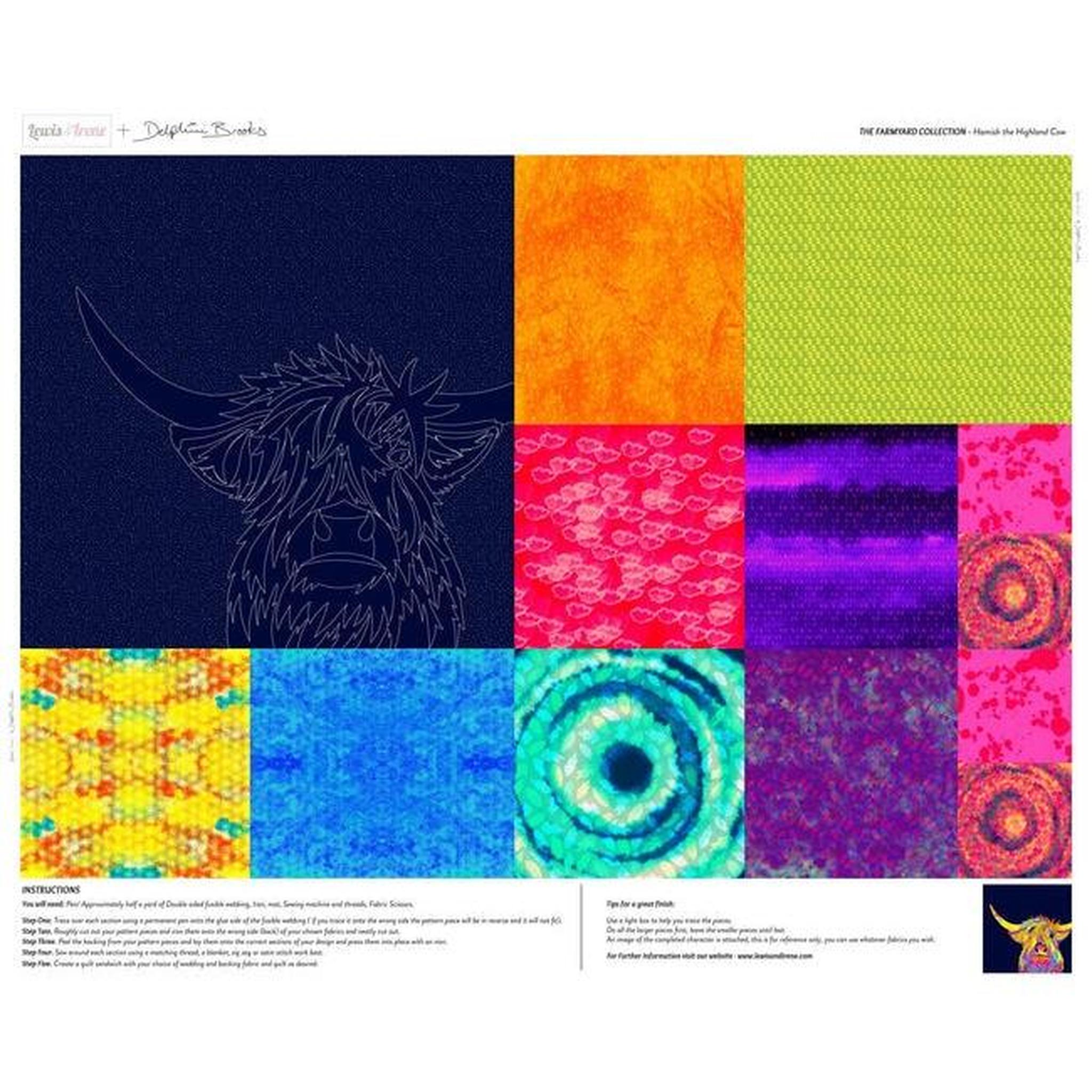The Farmyard Collection Hamish the Highland Cow - Panel (36"x44")
