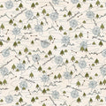 The Mountains are Calling | Mixed Media Mountain Trail - Cream
