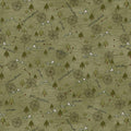 The Mountains are Calling | Mixed Media Mountain Trail - Green