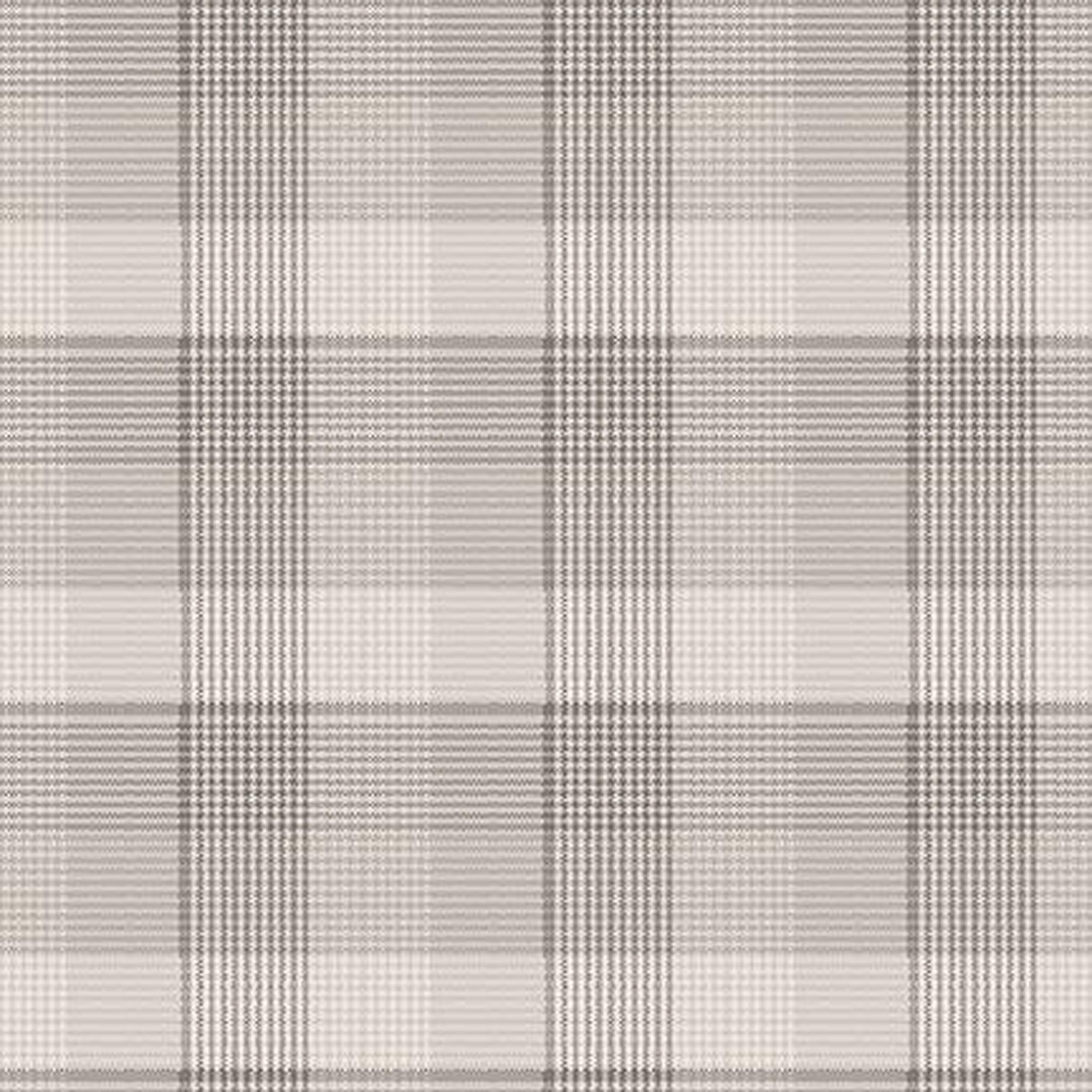 The Mountains are Calling | Window Pane Plaid - Cream