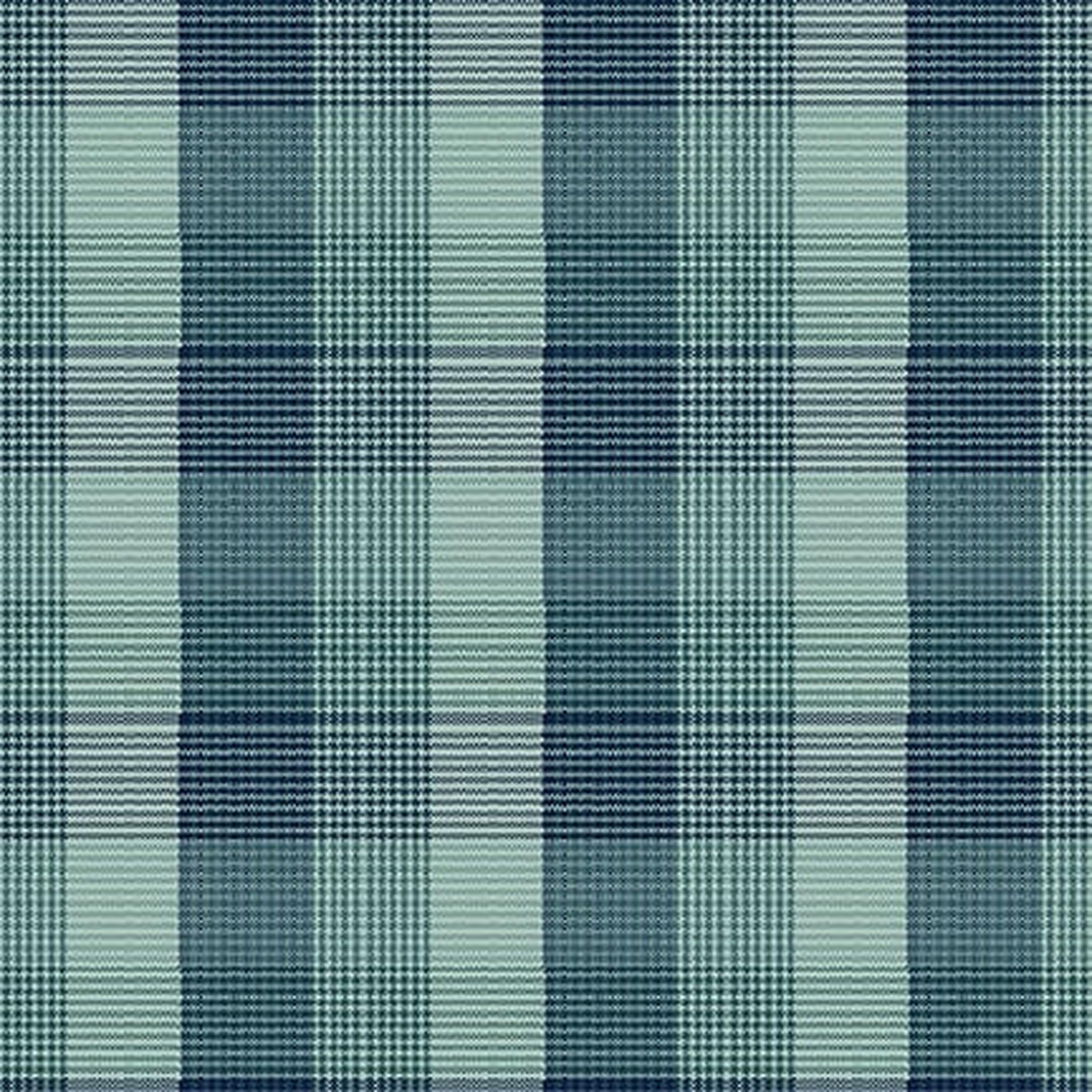 The Mountains are Calling | Window Pane Plaid - Teal