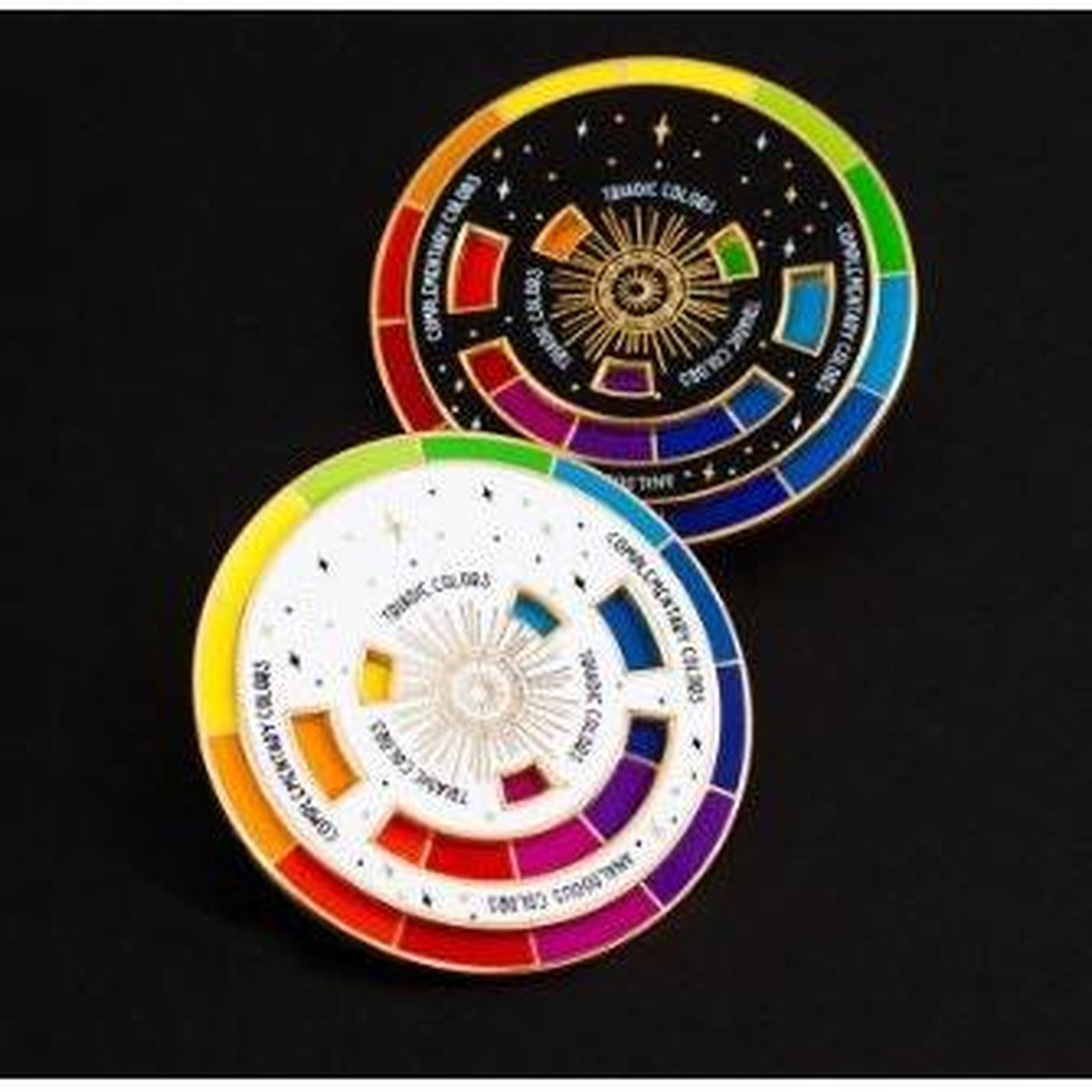 The Original Color Wheel Interactive Spinner Enamel Pin | Multiple Colorways