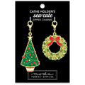 Tree and Wreath Zipper Pull