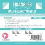 Triangles on a Roll 3 3/4" Half Square Triangle