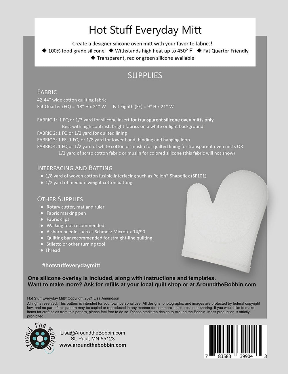 Hot Stuff Everyday Mitt Transparent