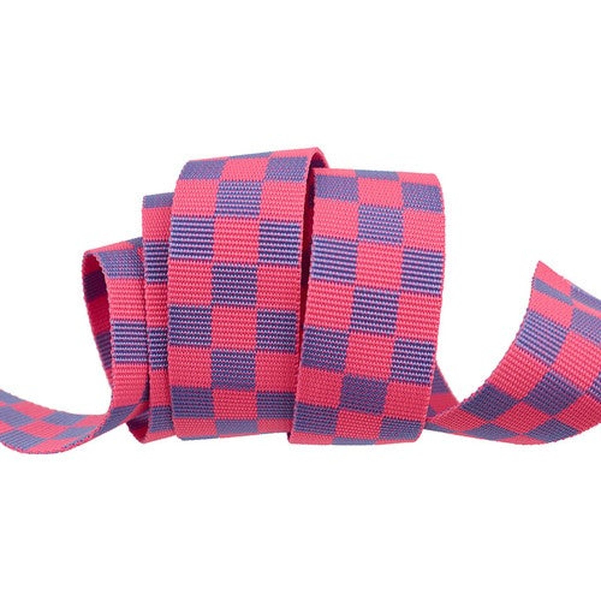 Tula Pink 1-1/2in Wide Renaissance Ribbon Webbing - Check Please Nova
