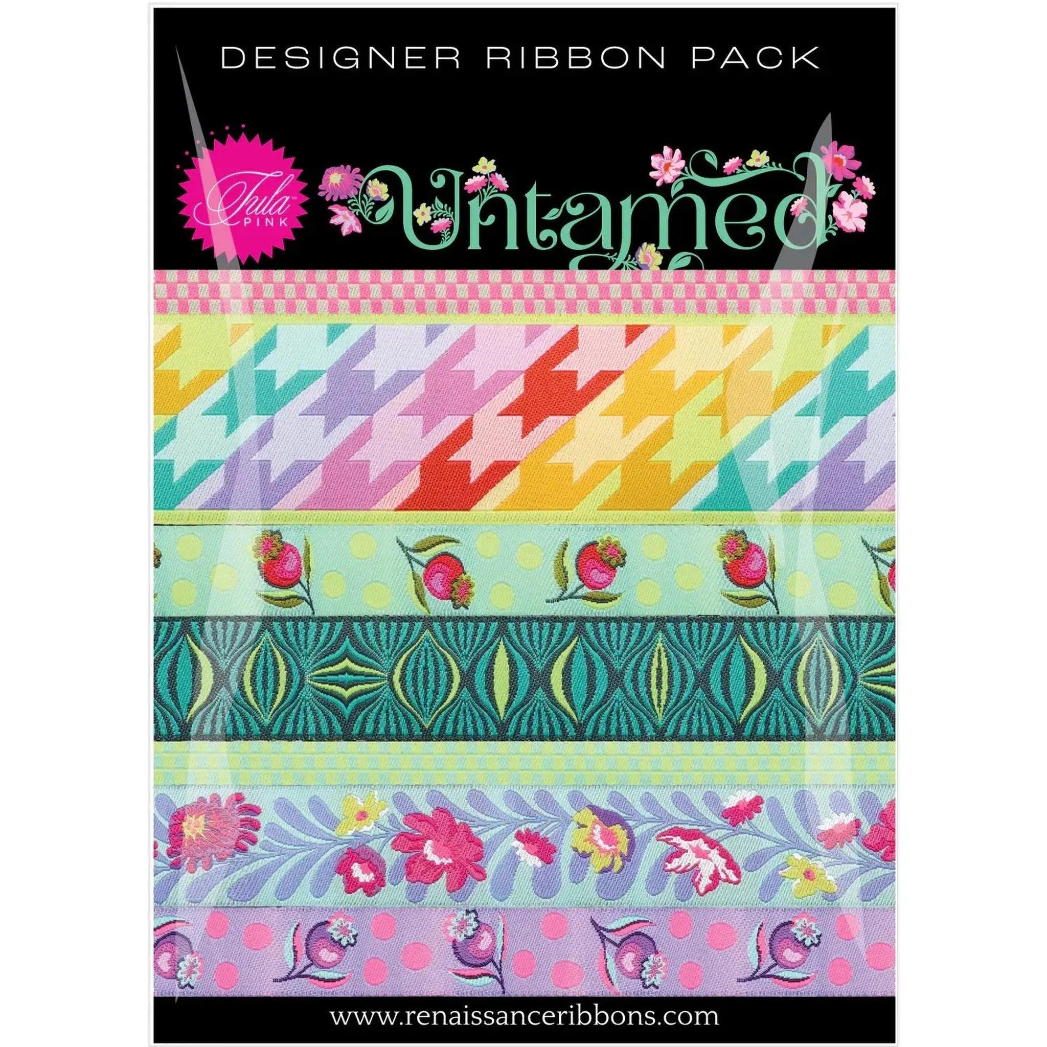 Untamed by Tula Pink Designer Ribbon Pack - Two Colorways!