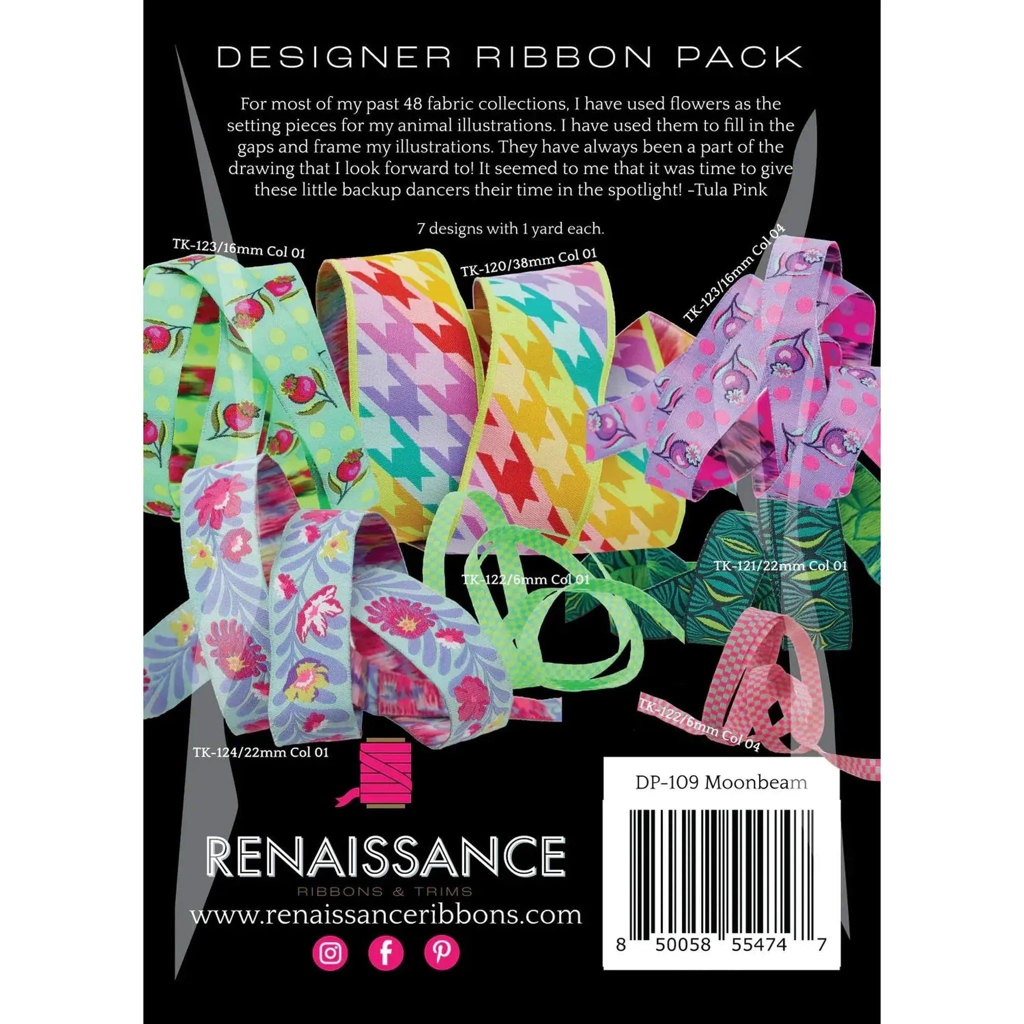 Untamed by Tula Pink Designer Ribbon Pack - Two Colorways!