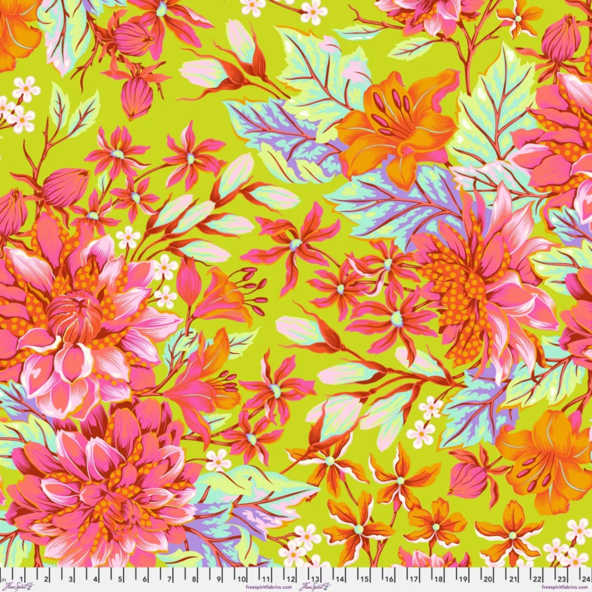 Untamed by Tula Pink Wideback - Hello Dahlia - Lunar