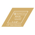 Paper Pieces: Diamond 1 1/2" - Acrylic Cutting Template