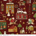 Up on the Housetop by Theresa Kogut Main: Cranberry