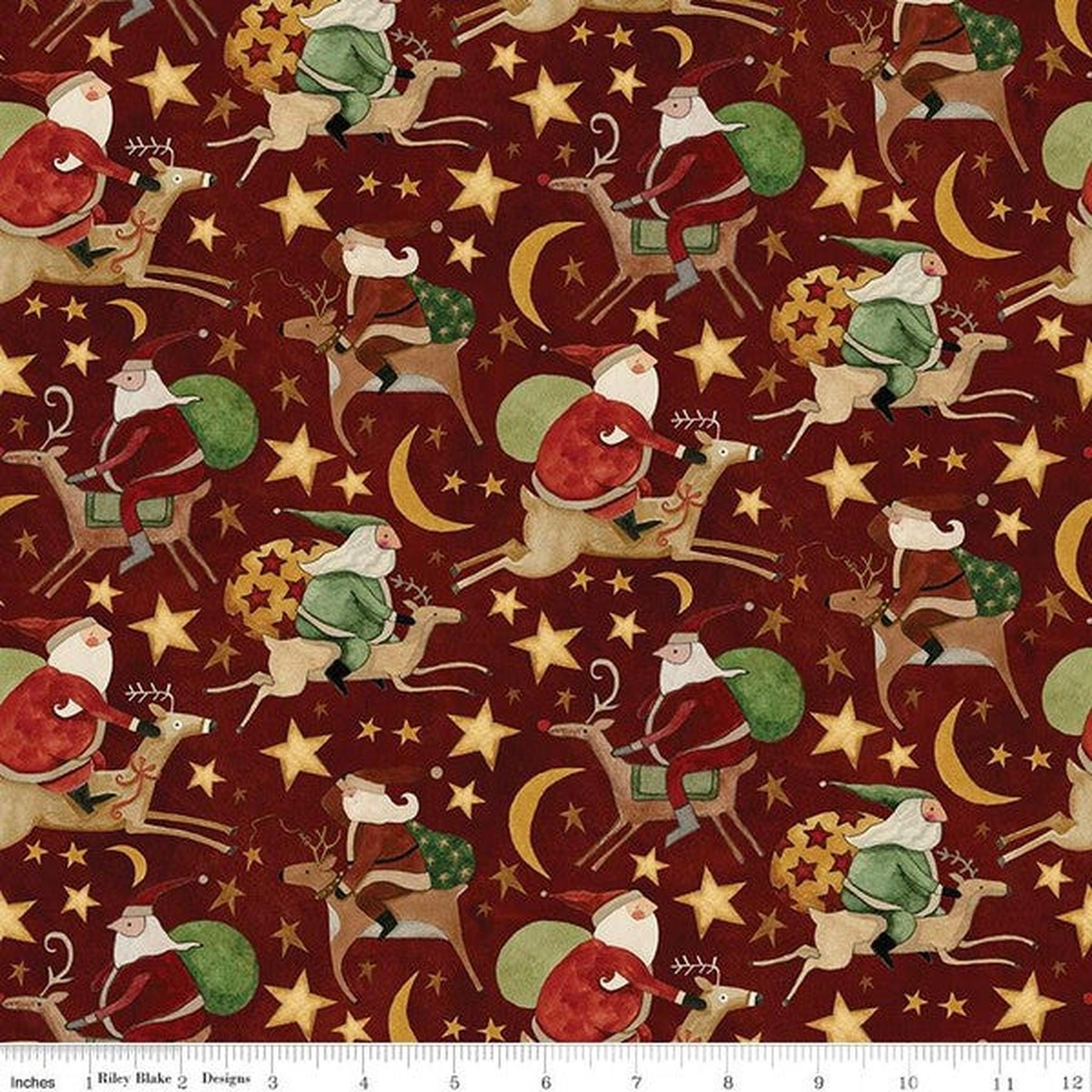 Up on the Housetop by Theresa Kogut Santa Rides: Cranberry