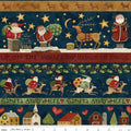 Up on the Housetop by Theresa Kogut Stripe: Midnight