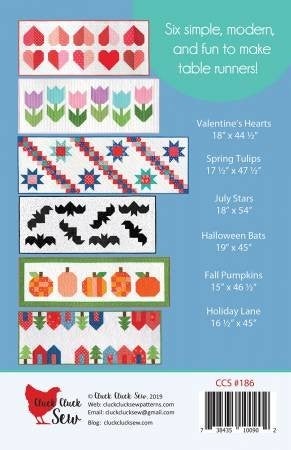 Pattern: Modern Holiday Table Runners