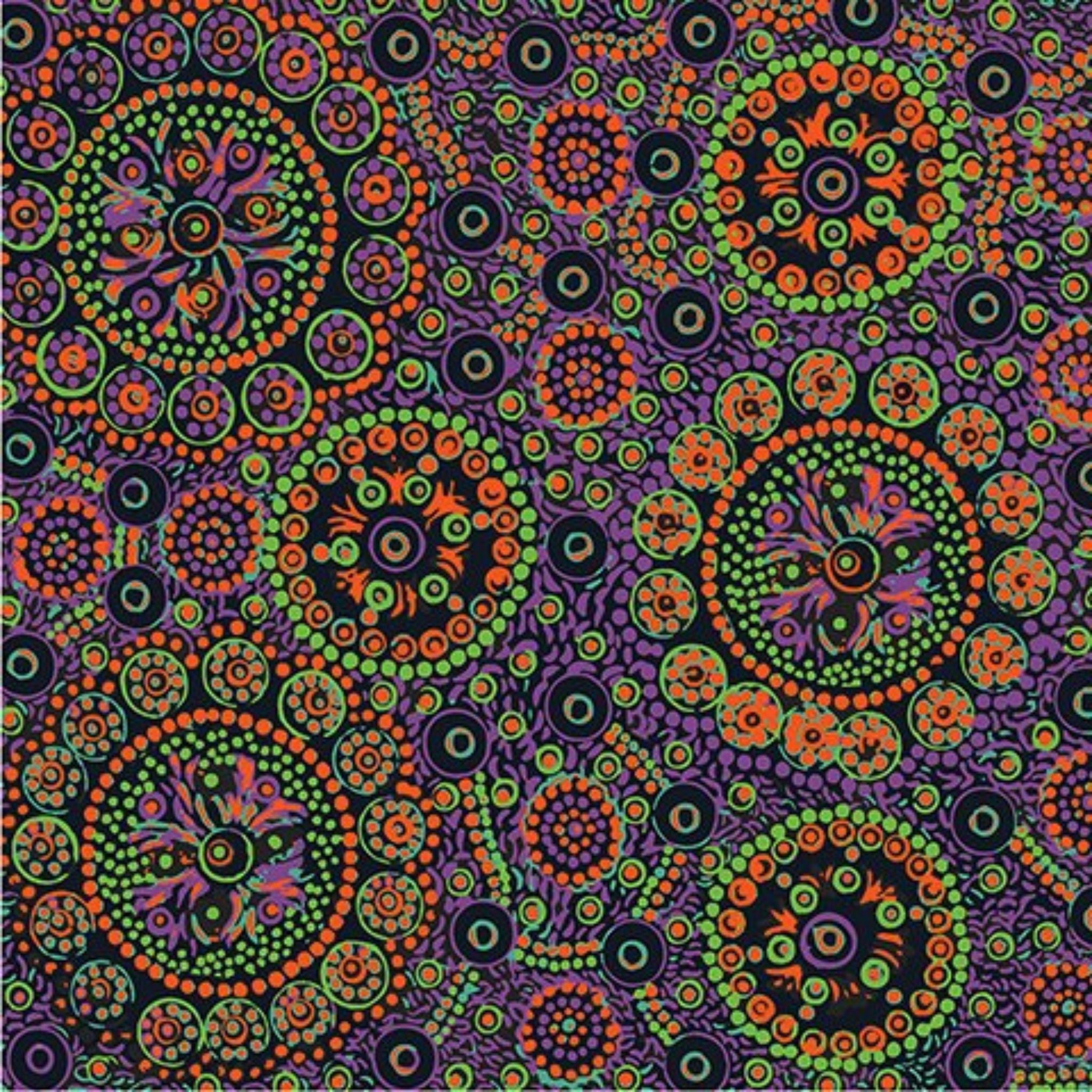 M&S Textiles - Wild Desert Flowers Purple