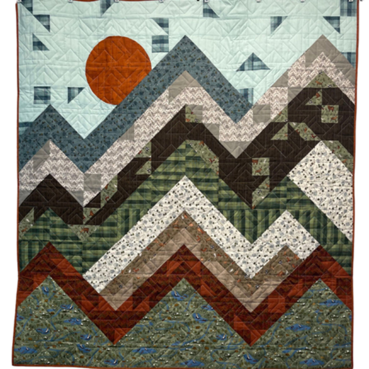 Wilderness Quilt Finished Sample - 60" x 64"