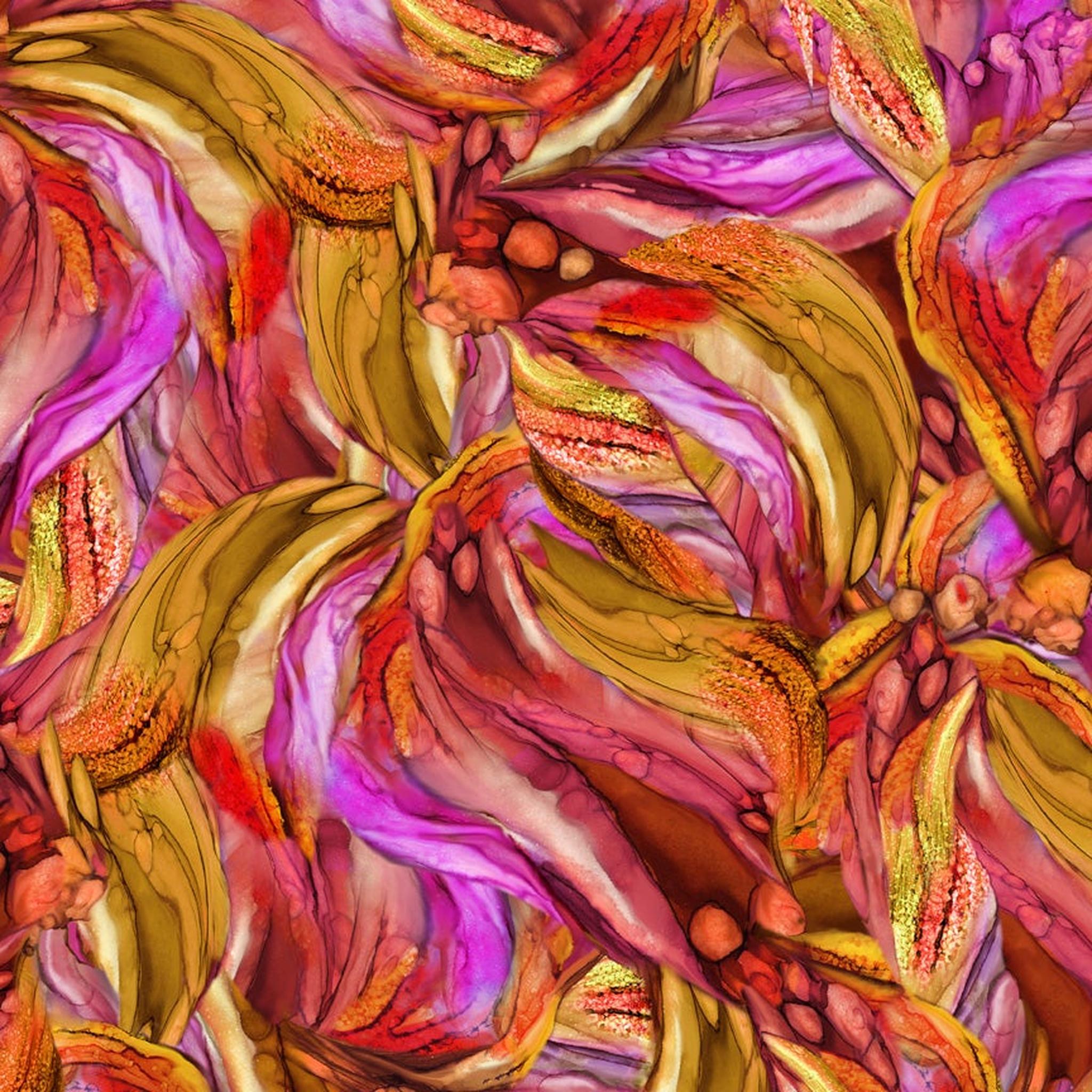 Windswept by Carol Cavalaris - Watercolor Abstract - R