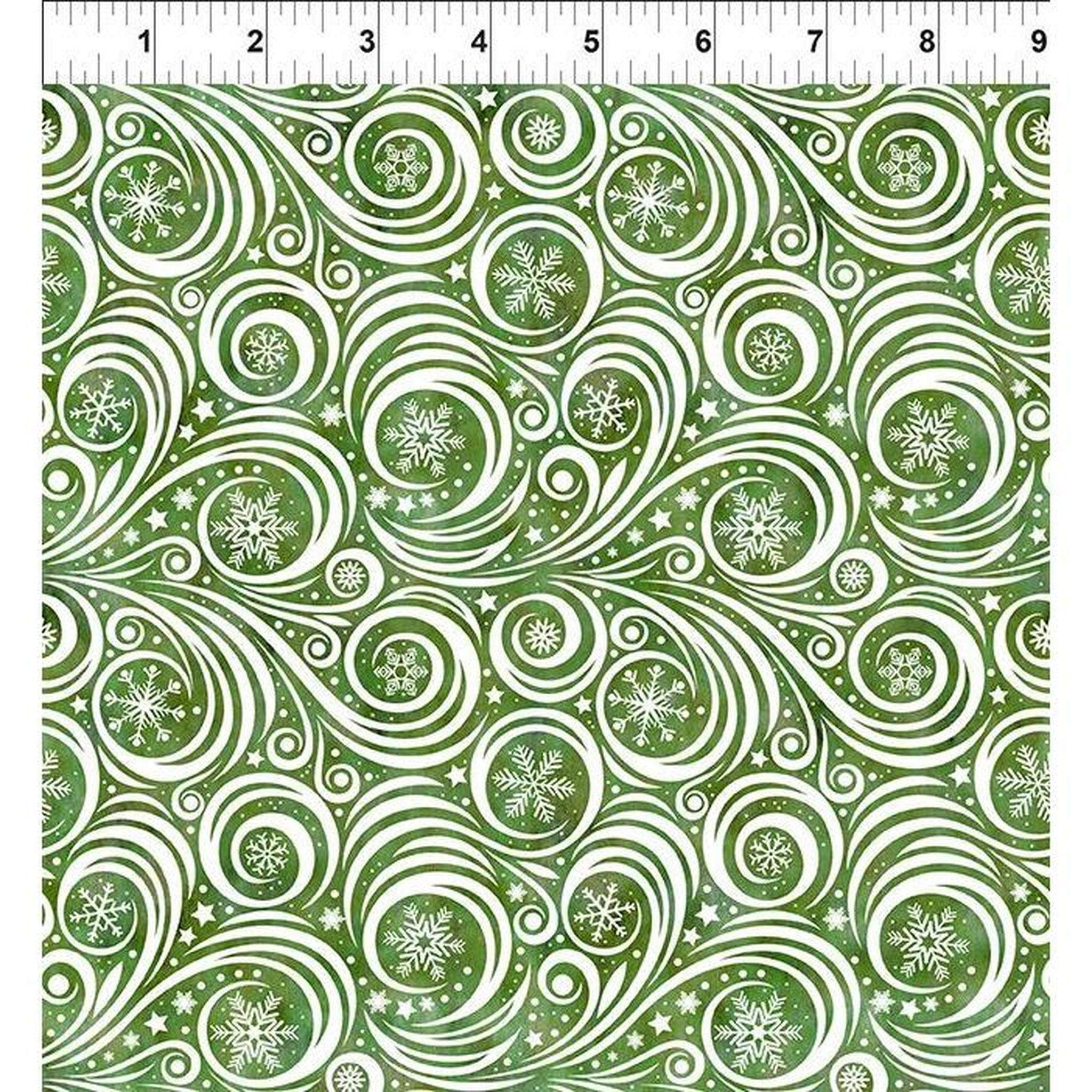 Winter Solstice II by Jason Yenter - Swirls: Green