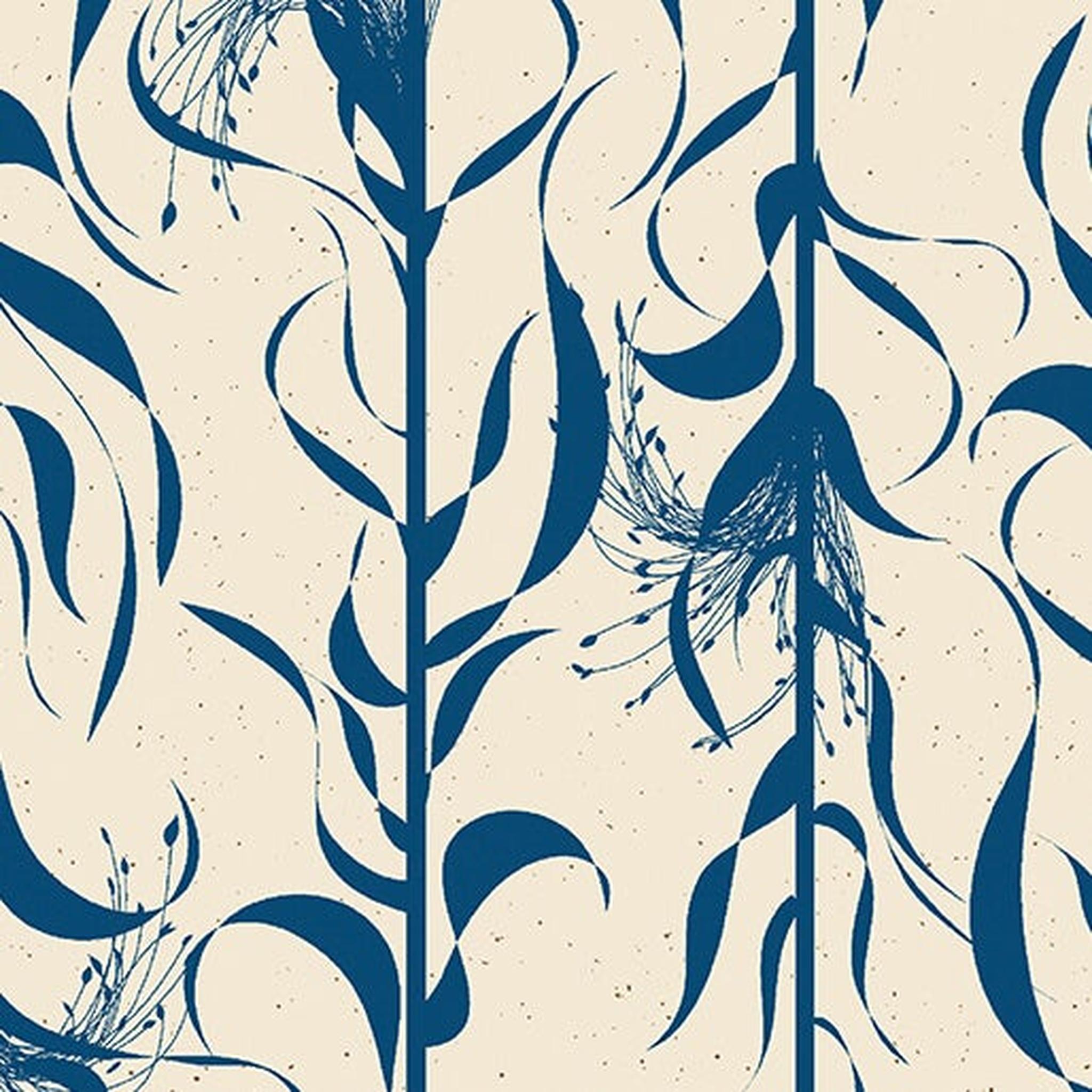 Wishflower by Rachel Rossi - Broomcorn Blue/Natural