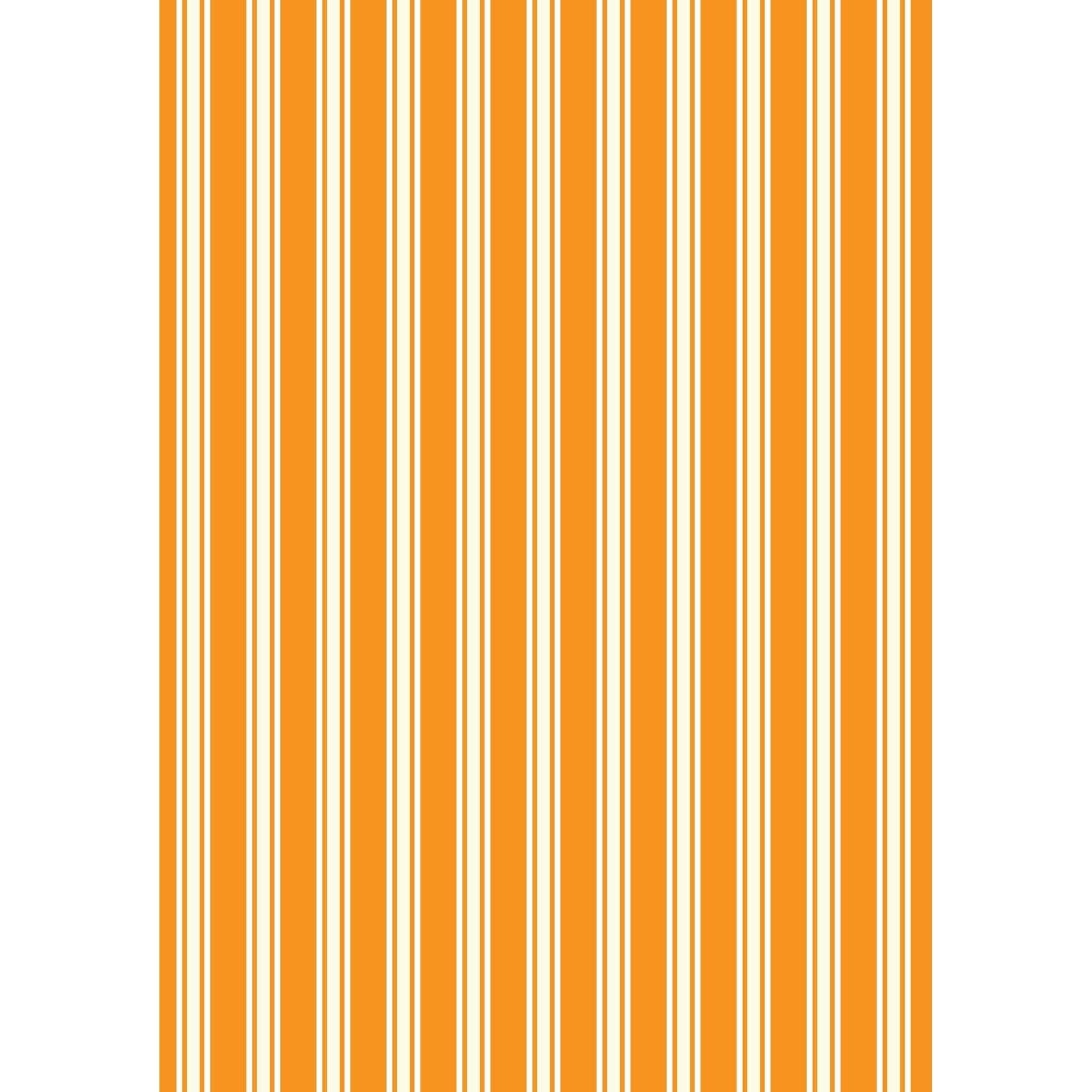 Witchy Woods by Lewis & Irene - Terrifying Ticking Stripe: Halloween Orange (Glow in the Dark)