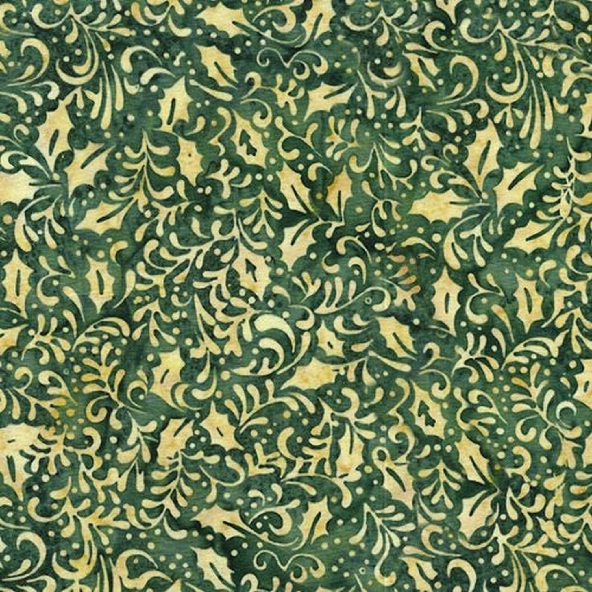 Woodland Holiday by Kathy Engle - Holly: Green Spinach