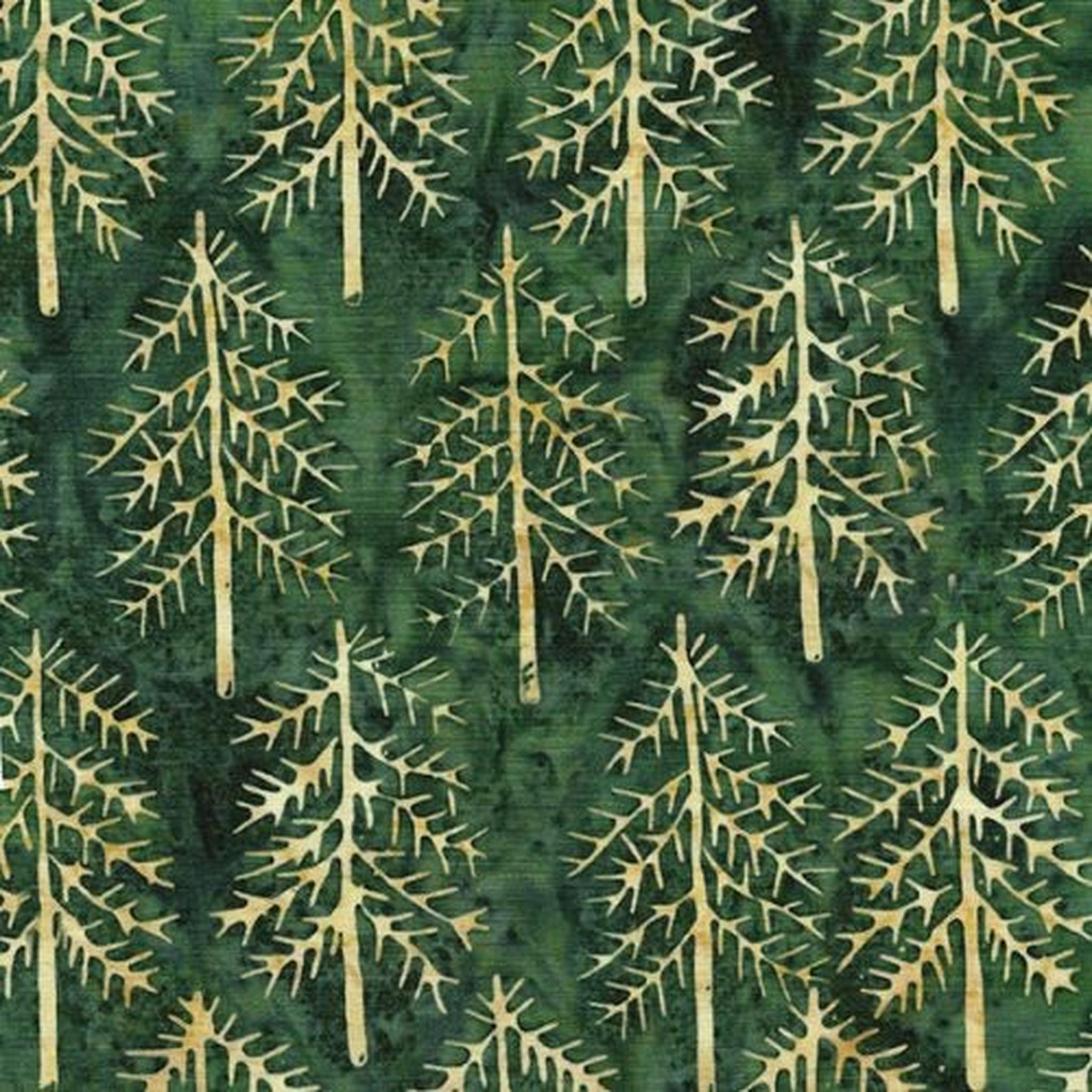 Woodland Holiday by Kathy Engle - Pinetrees: Green Spinach