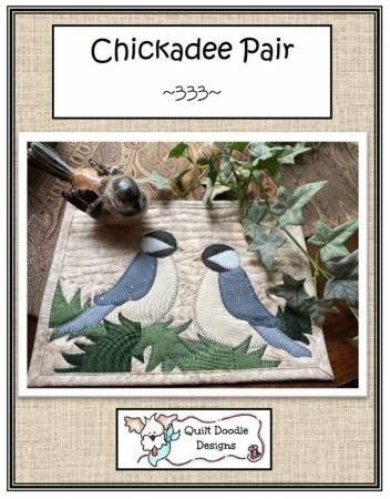 Pattern: Chickadee Pair Mug Rug