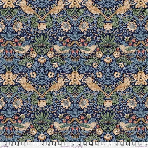 Morris and Co Strawberry Thief - Navy
