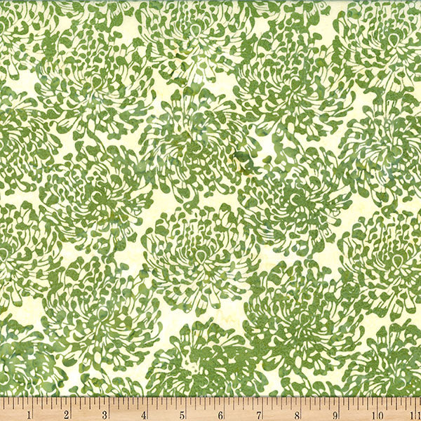 Bali Batik - Chrysanthemum - Celadon