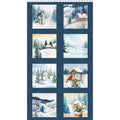 Quilt Minnesota 2026 Shop Hop Dig 24" Block Panel Navy Blue