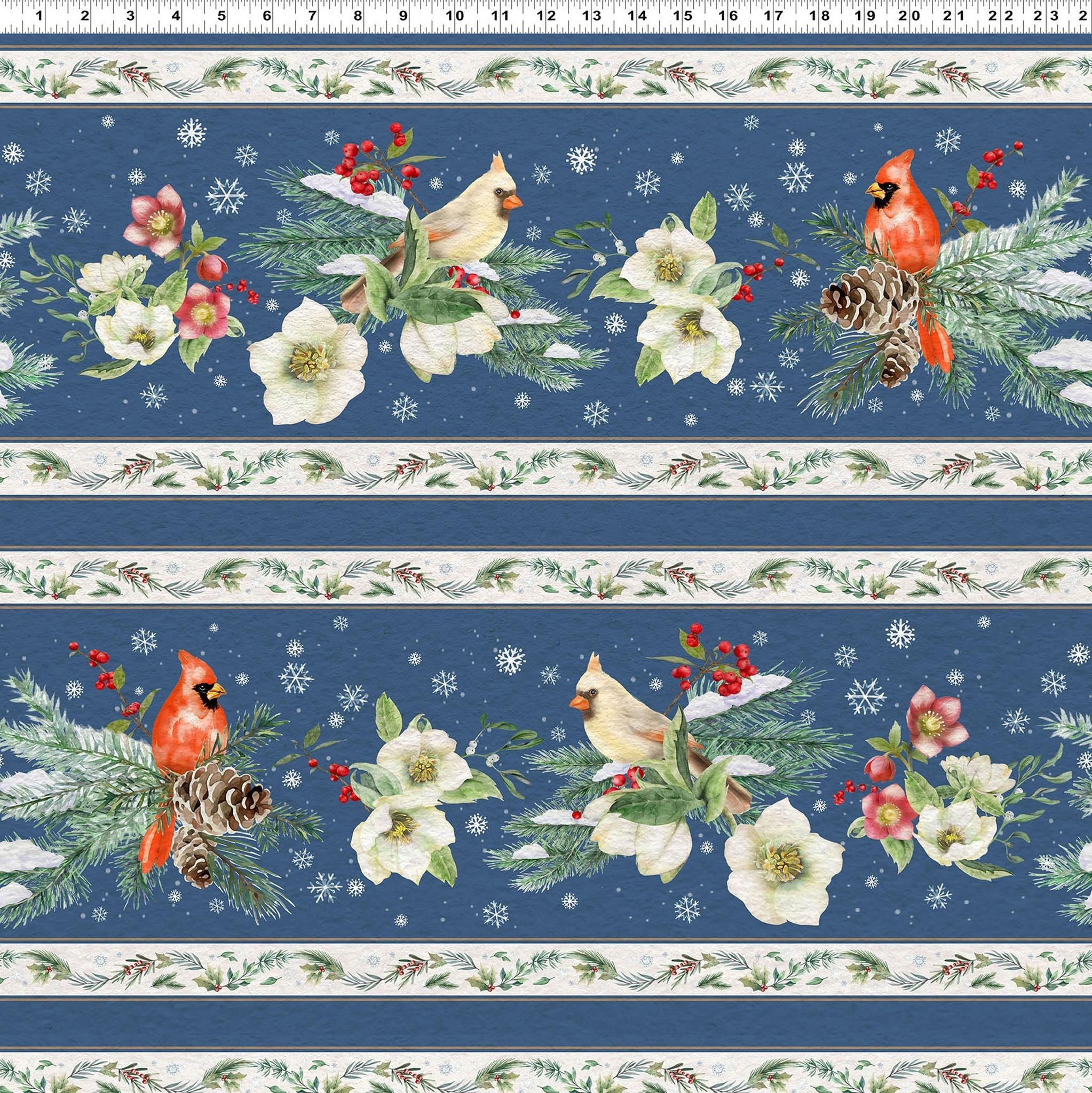 Quilt Minnesota 2026 Shop Hop Dig Pictorial Stripe Light Navy