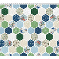 Quilt Minnesota 2026 Shop Hop Digital Hexagons Light Navy