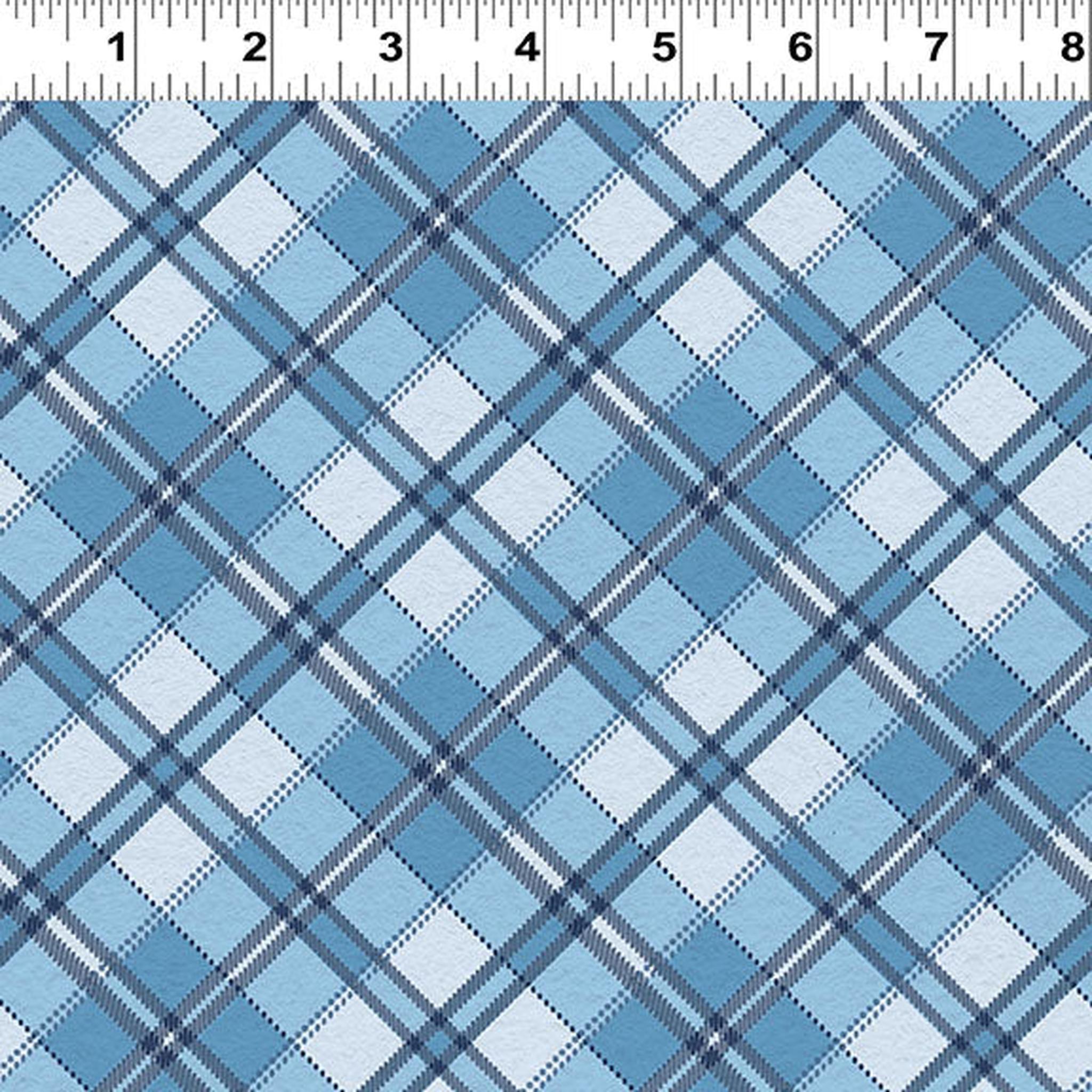 Quilt Minnesota 2026 Shop Hop Dig Diagonal Plaid Blue