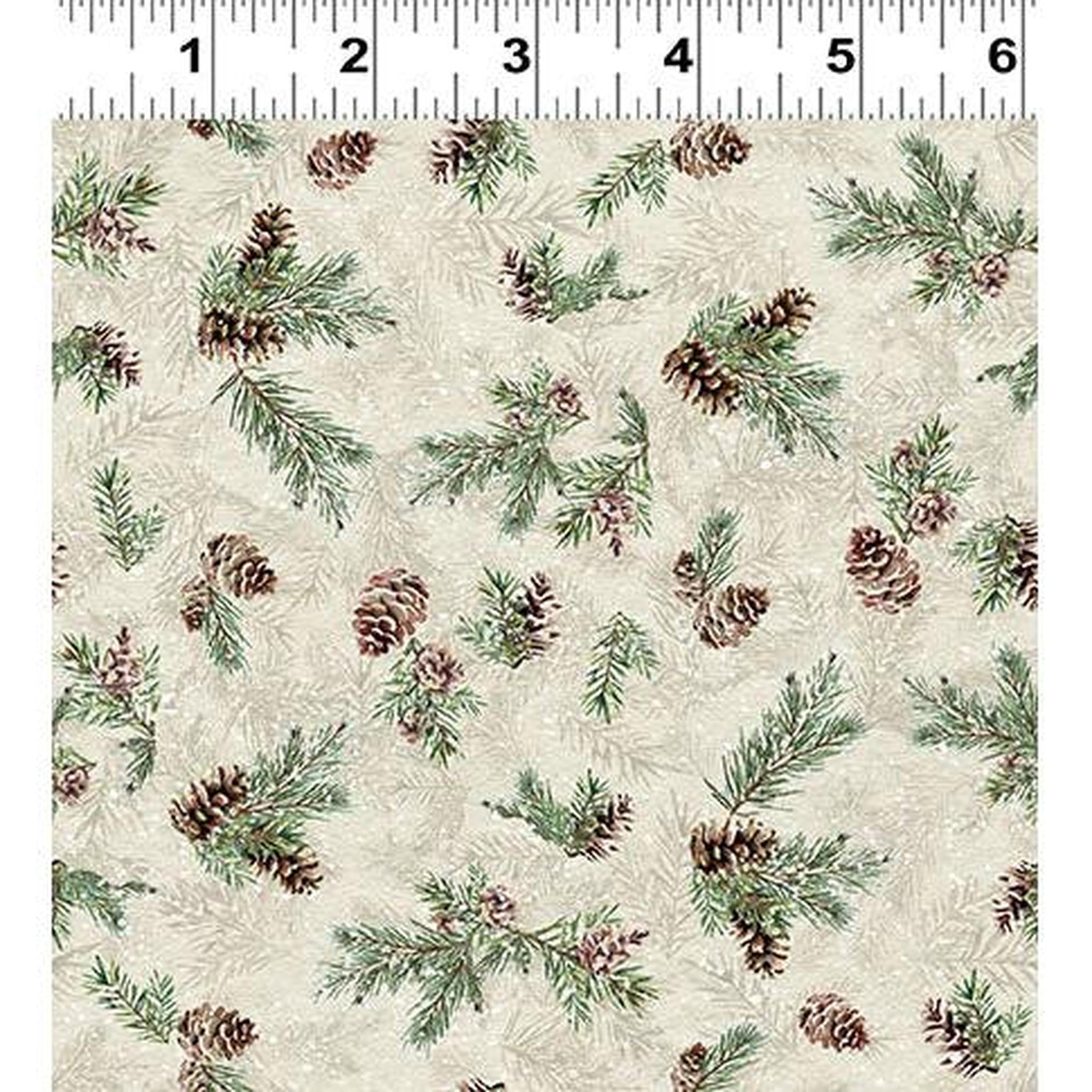 Quilt Minnesota 2026 Shop Hop Digital Pinecones Khaki