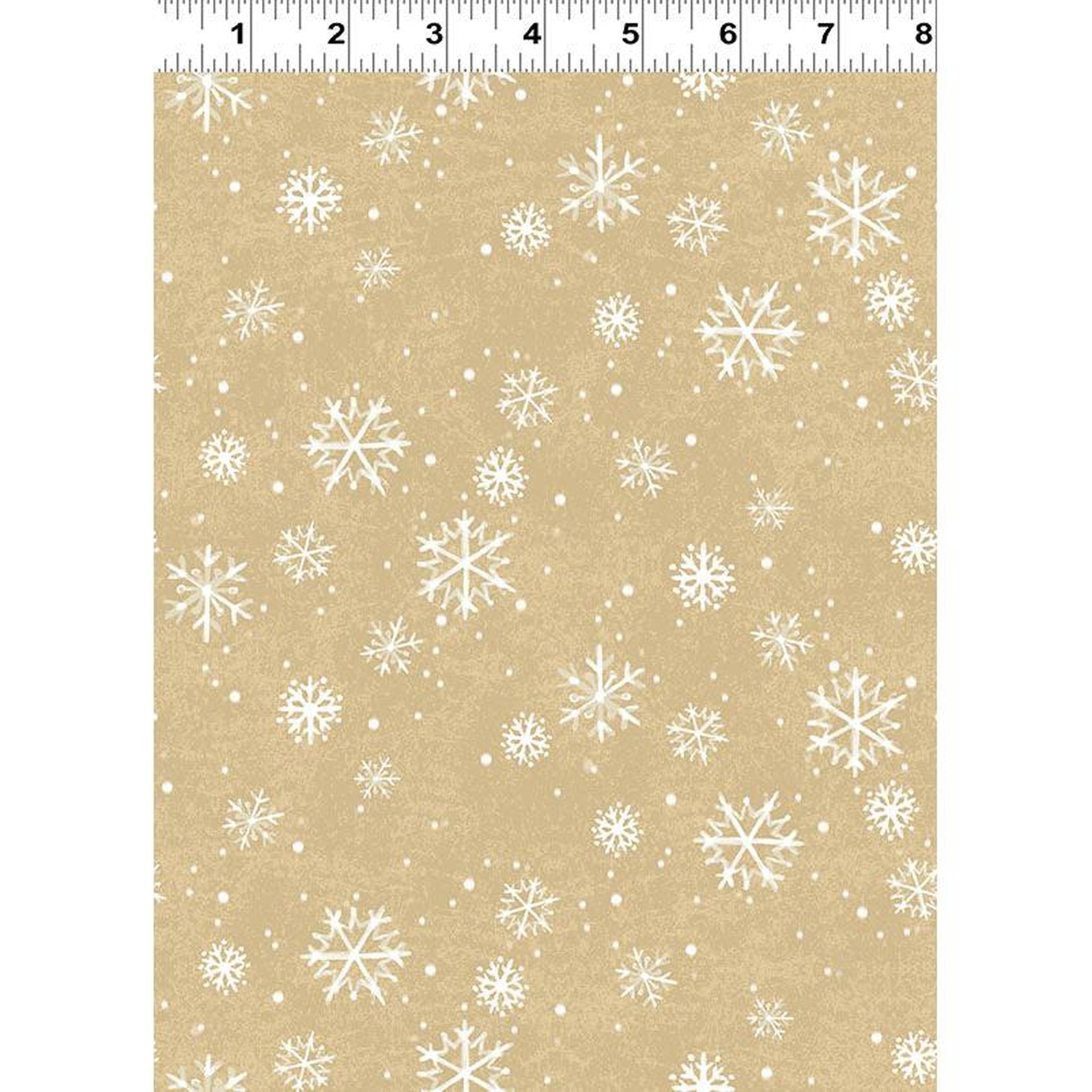 Quilt Minnesota 2026 Shop Hop Digital Snowflakes Light Caramel