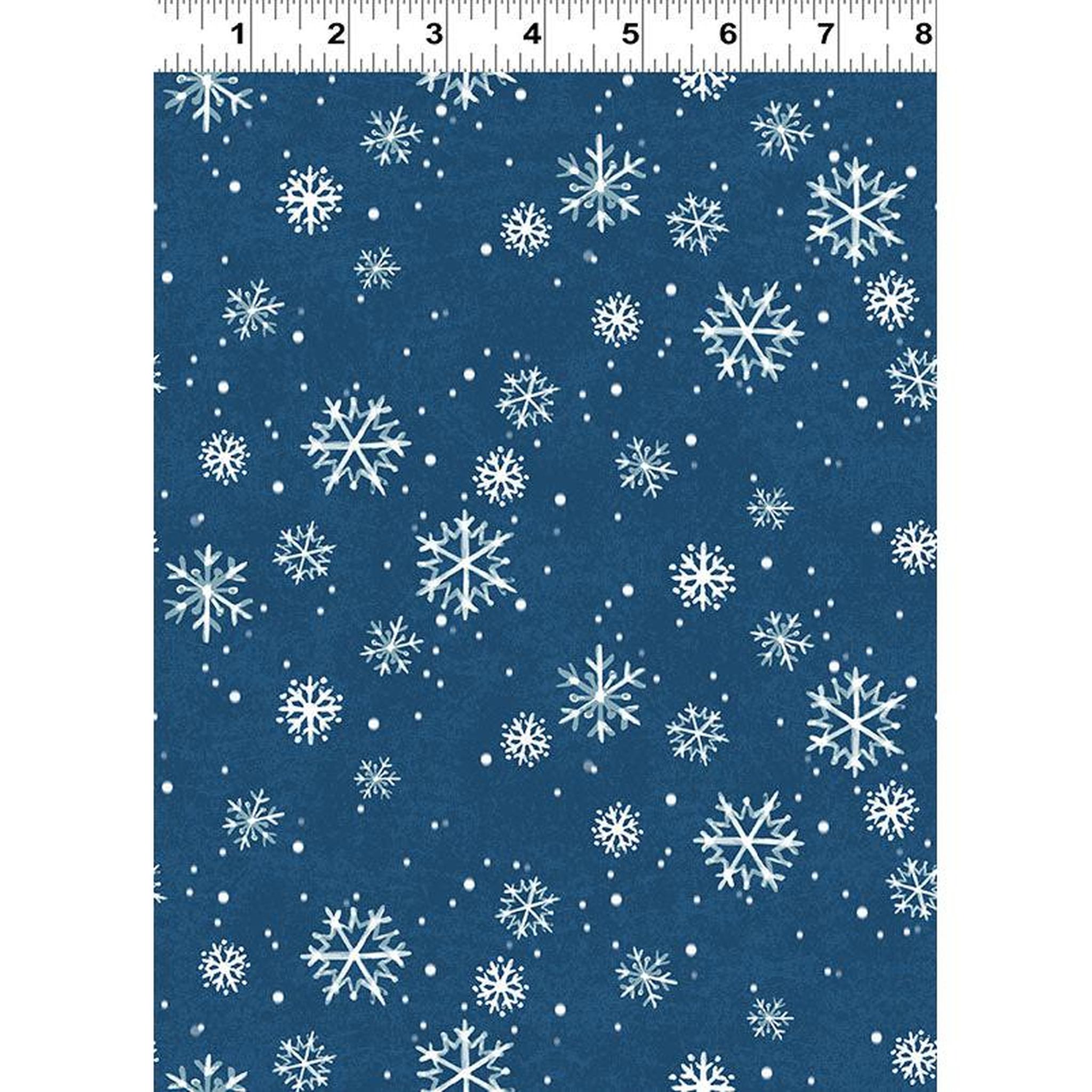 Quilt Minnesota 2026 Shop Hop Digital Snowflakes Light Navy