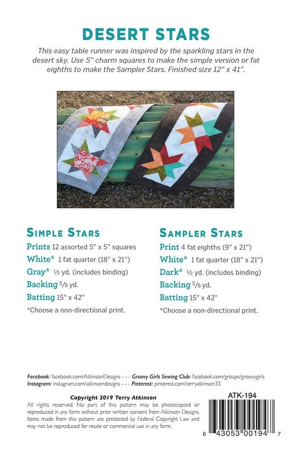 Pattern: Desert Stars