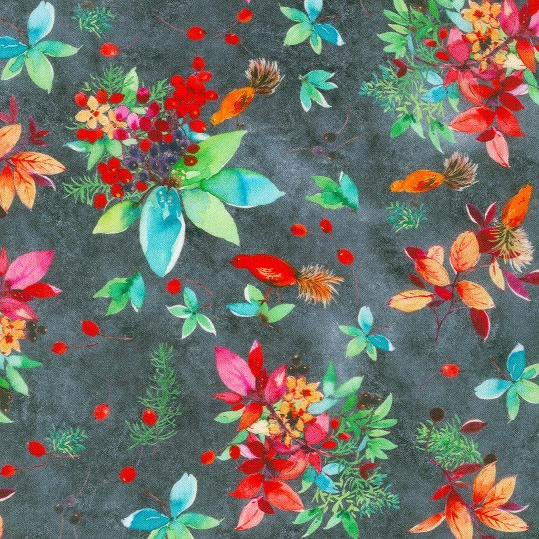 Yuletide Bouquet by Studio RK - Floral Grey