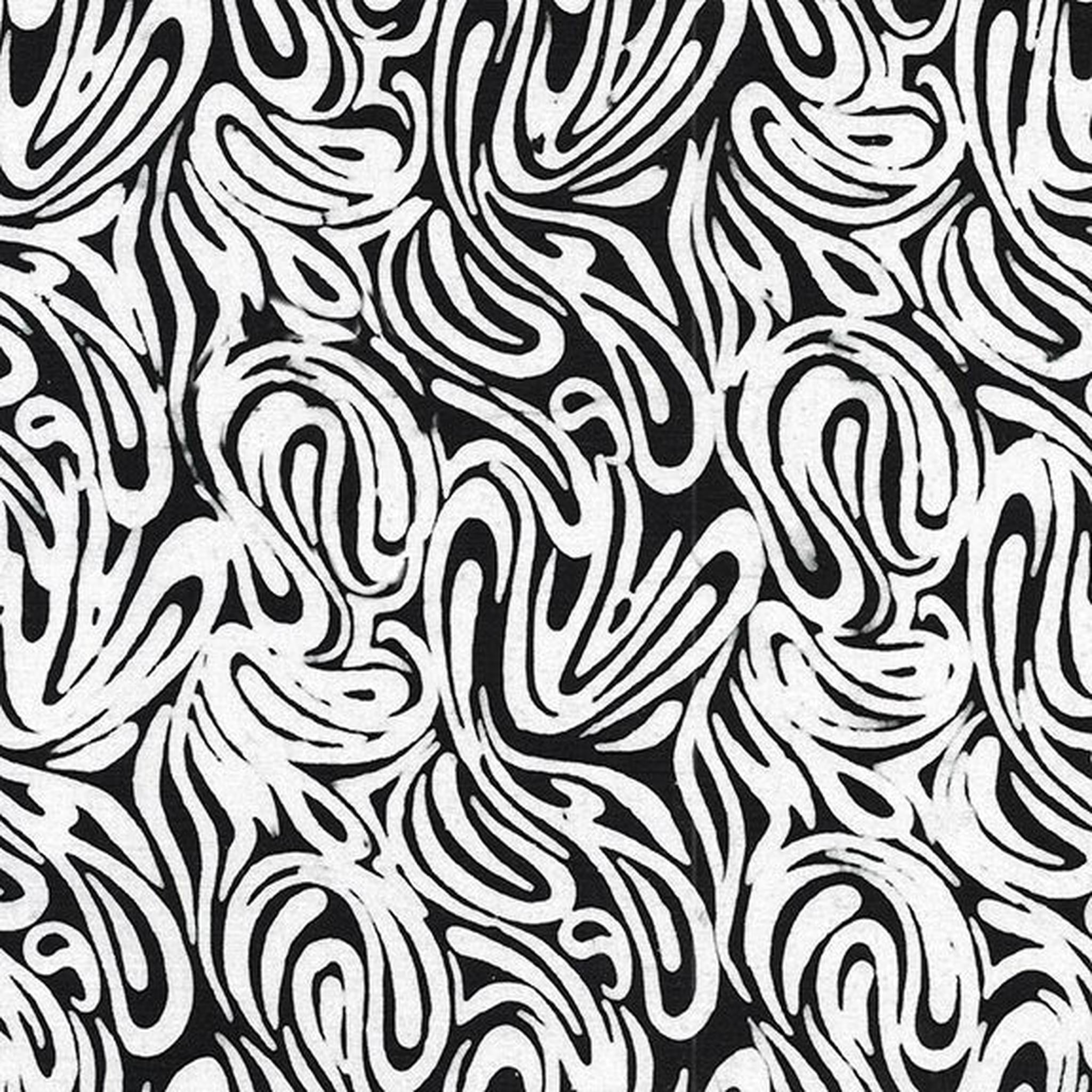 Zen Funk by Kathy Engle Far Out Swirl: Black & White