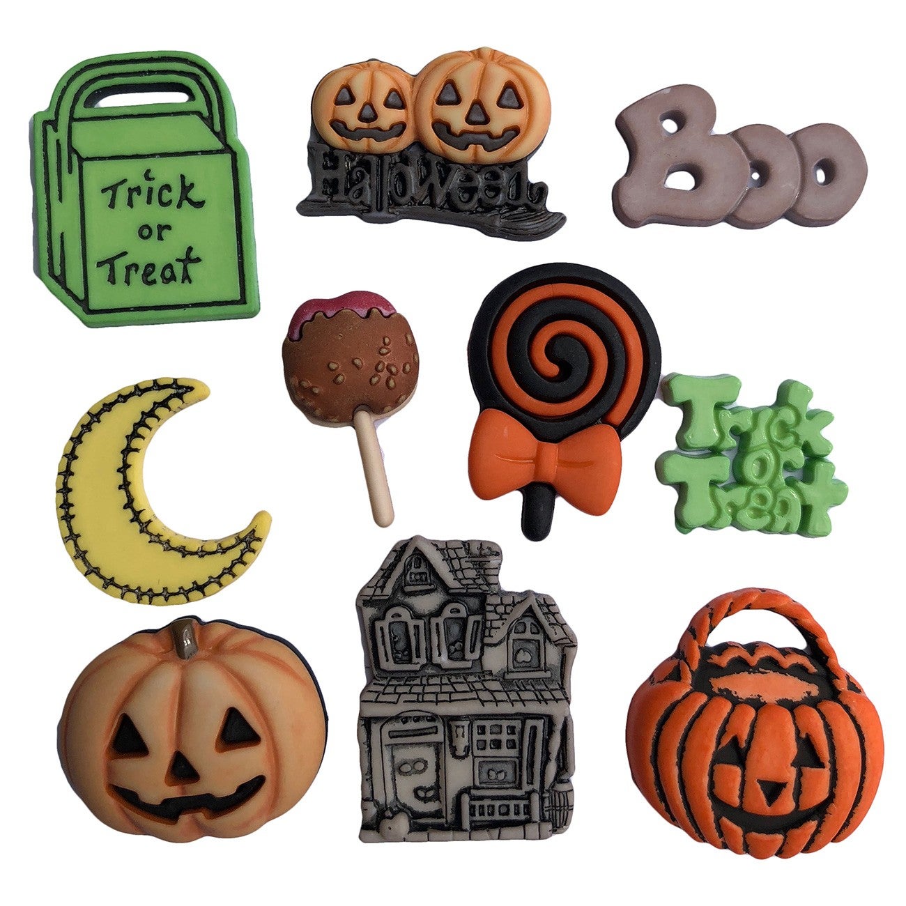 Halloween Night Buttons (10 pack)