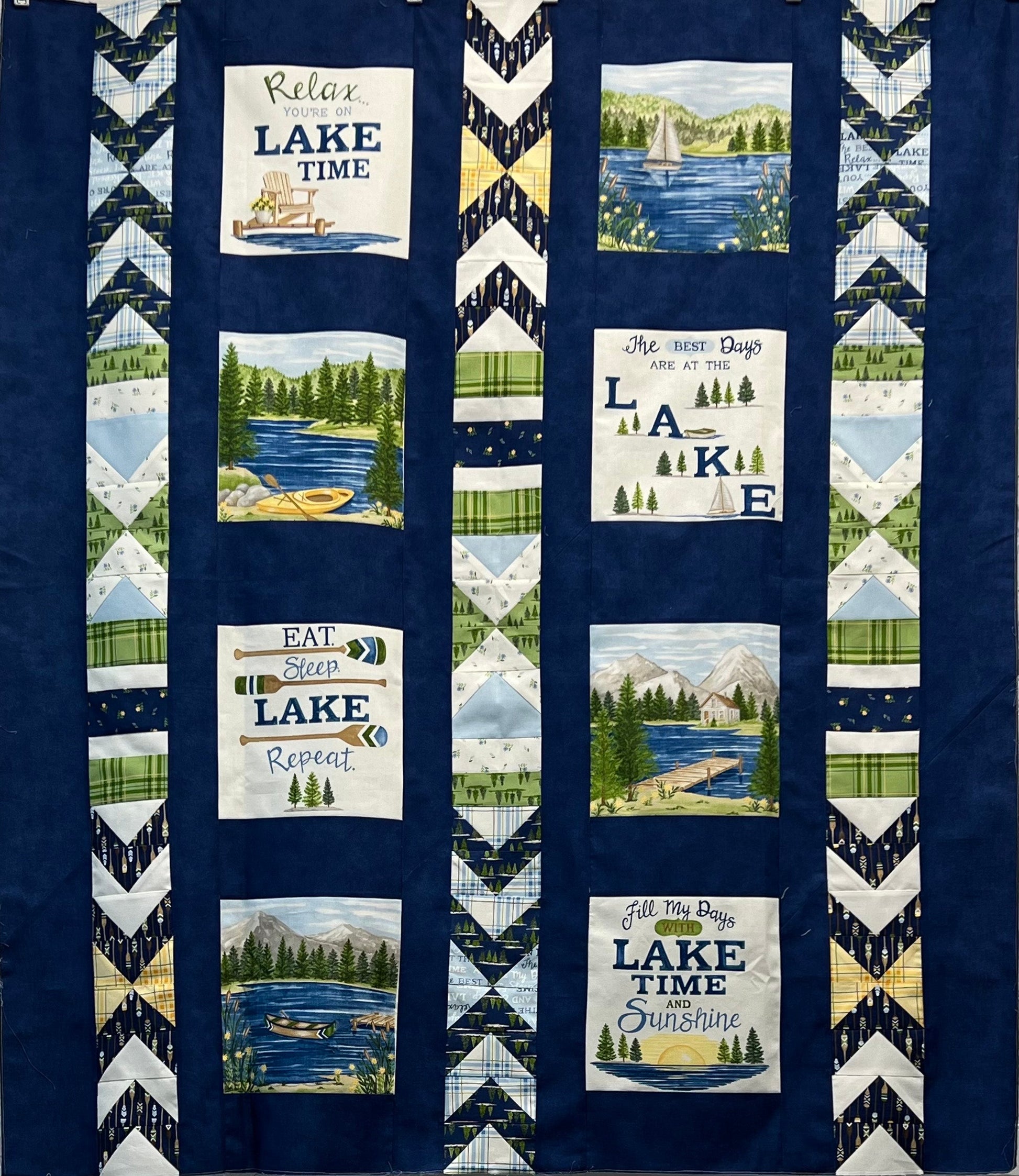 Kit: Day at the Lake in On Lake Time (46" x 52") Includes Pattern