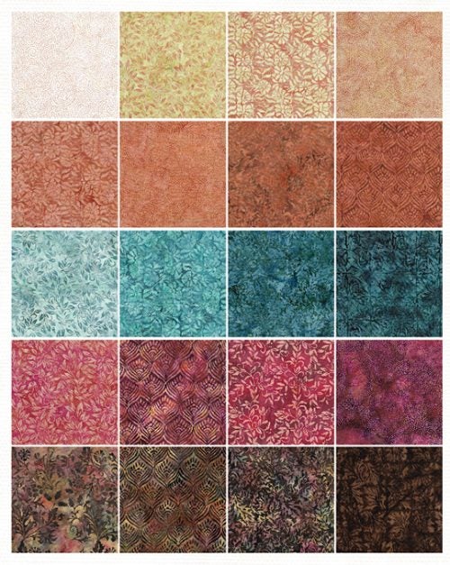 Island Batik Morris Tiles  2 1/2" Strip Pack