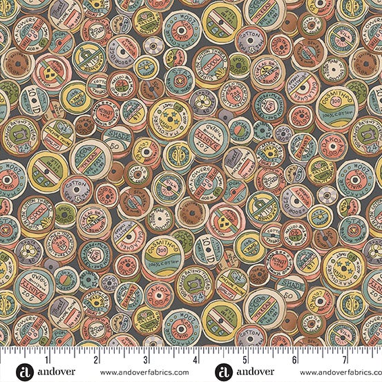 Atelier by Makower - Spool Grey