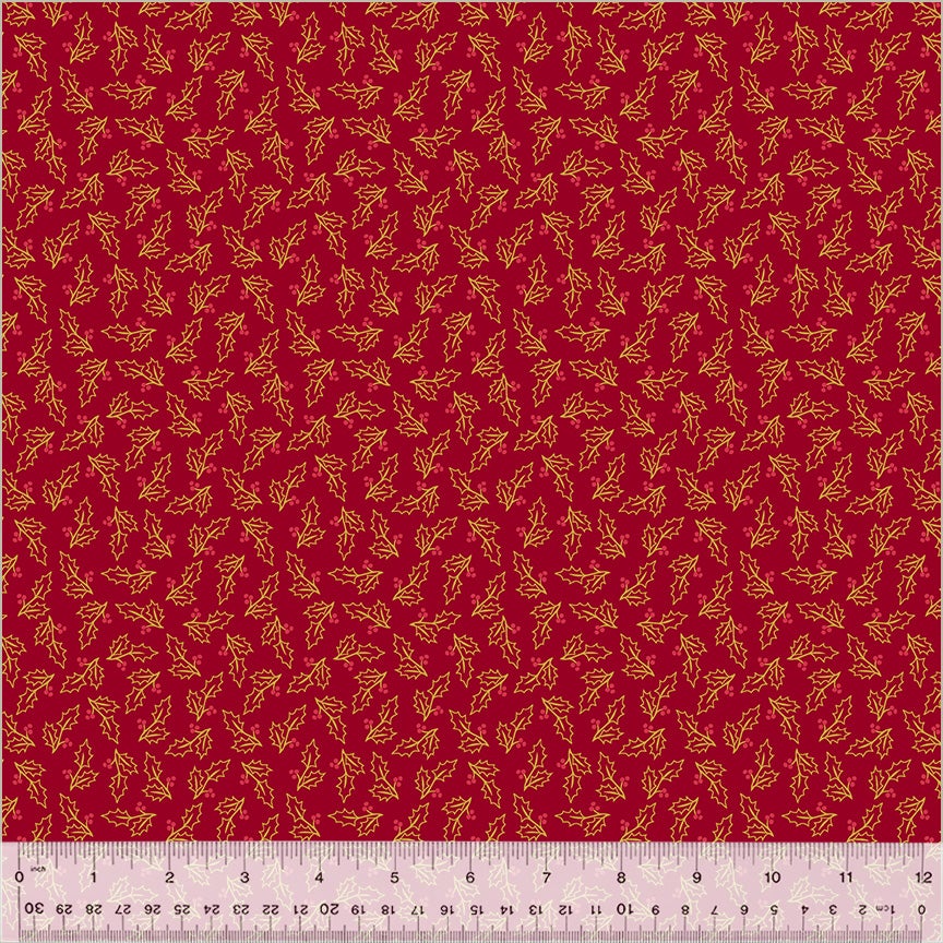 Holiday Twinkle by Whistler Studios Holly: Dark Red/Gold