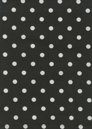 Dunroven House Tea Towel - Black Polka Dots