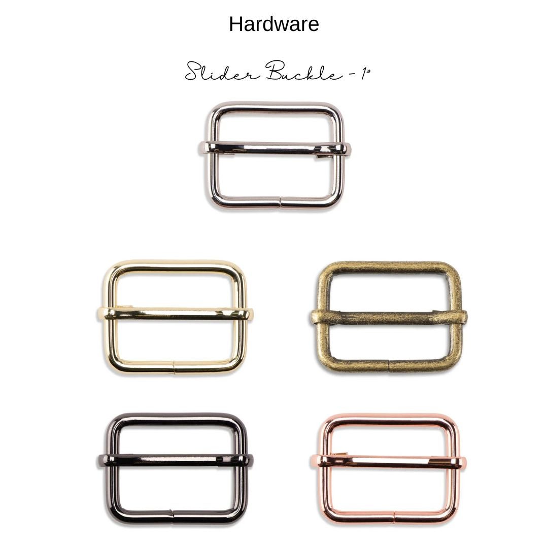 Hardware: Slider Buckle 1” | Multiple Finishes