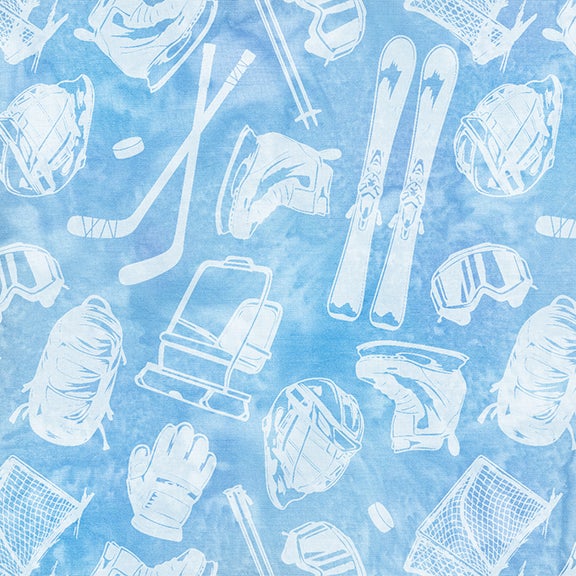 All MN Shop Hop Fabric 2025 - Skiing Aqua