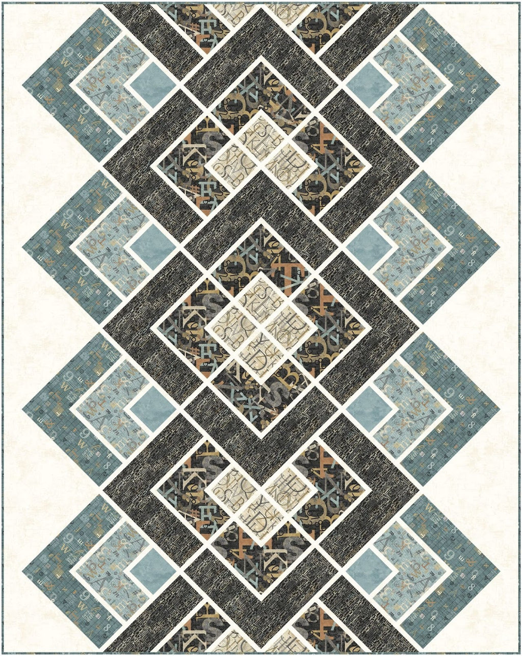 Kit: Modern Lace - My Type (54 3/4" x 67 3/4") Pattern not included